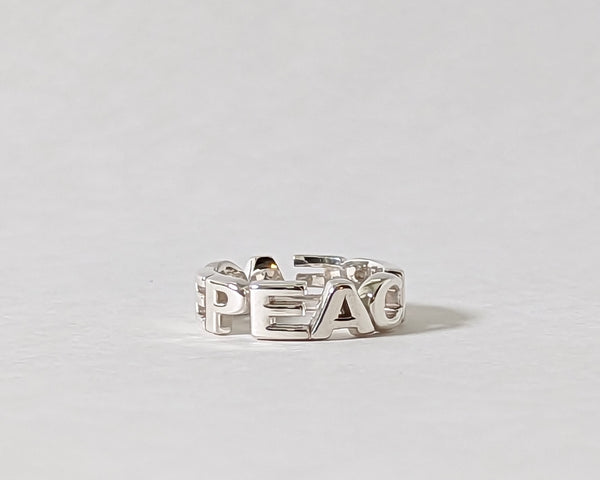 PEACE Ring in Silver