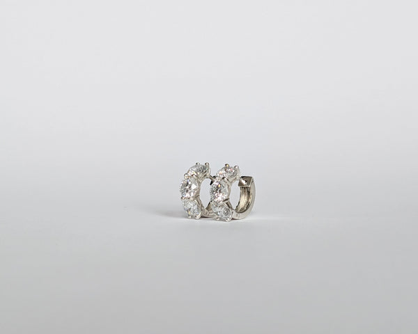 Diamond Huggie Earrings