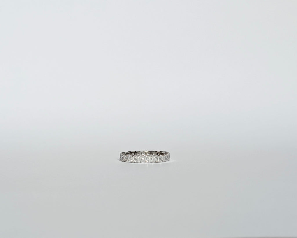 Asscher Diamond Eternity Band