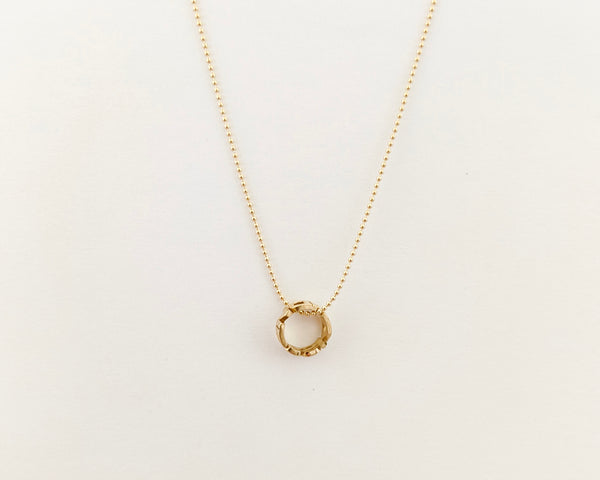 Reminder Charm Necklace in Yellow Gold