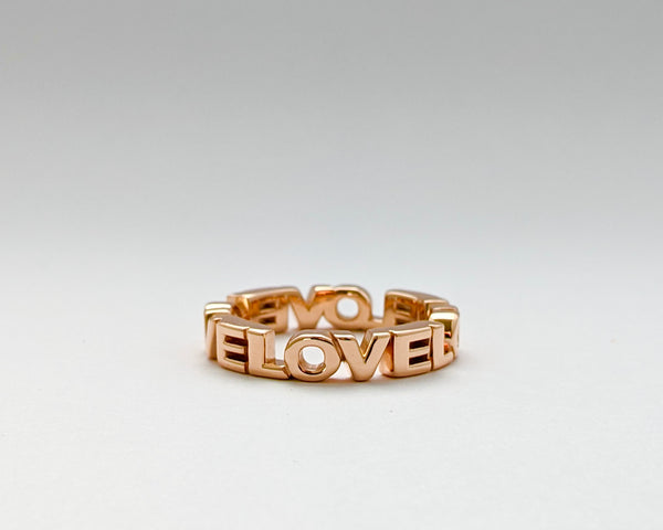 LOVE Ring in 14k Pink Gold