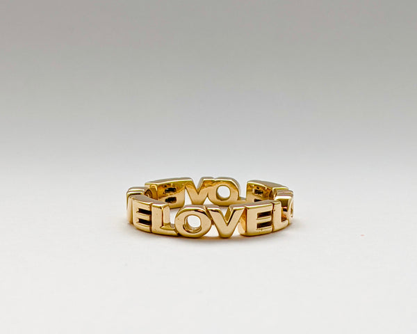 LOVE Ring in 14k Yellow Gold